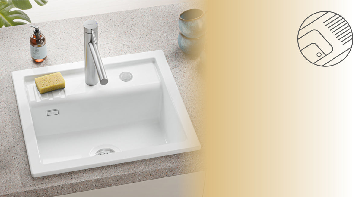 NABER-CONTURA SILQUA Design-Spüle mit integrierter Armaturenbank