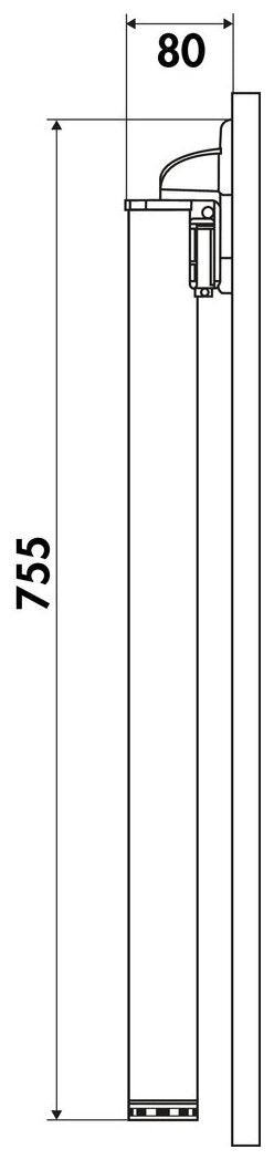 Click rund, edelstahlfarbig