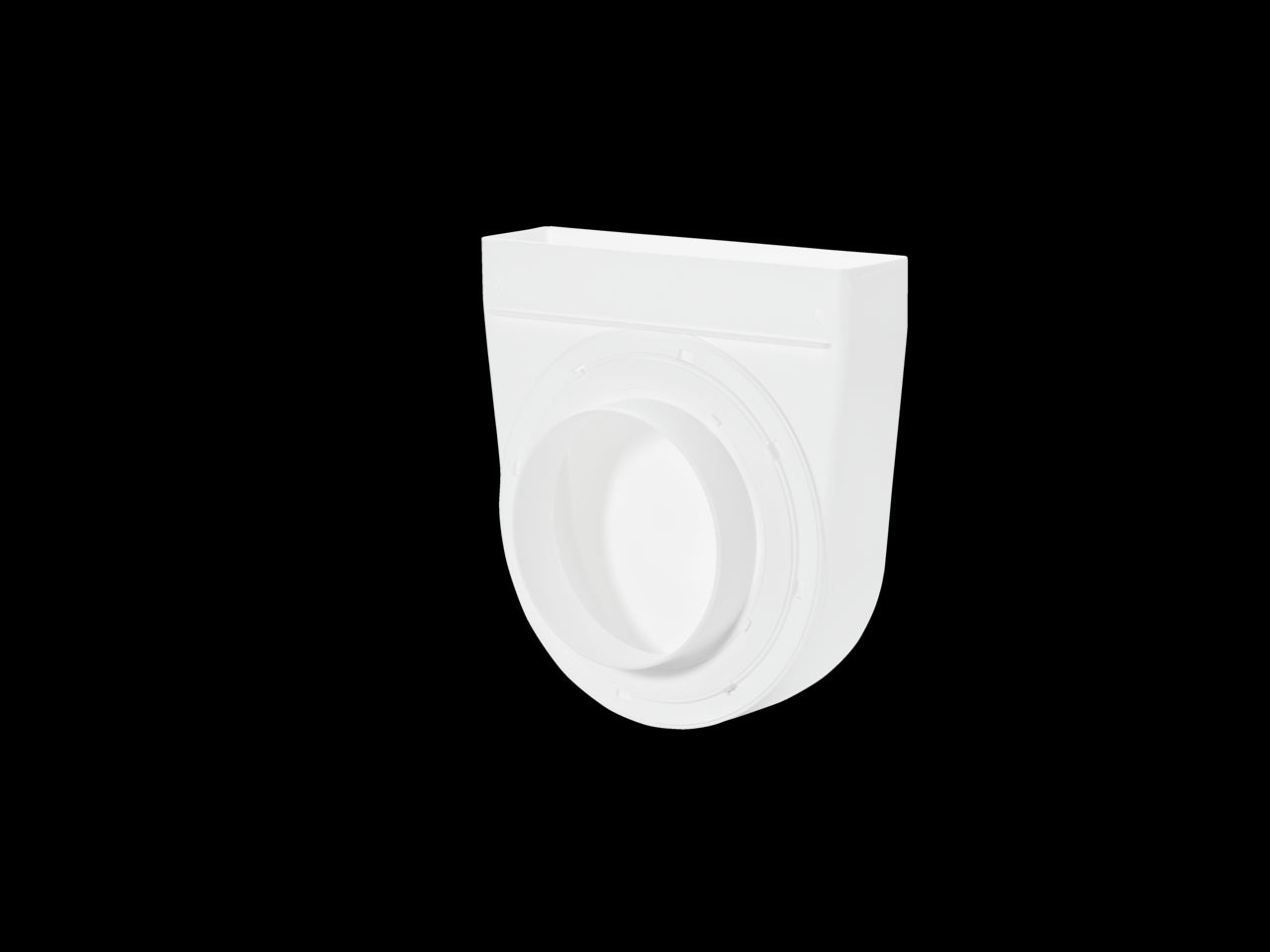 T-UR 125/2 Umlenkstück 90°, weiß