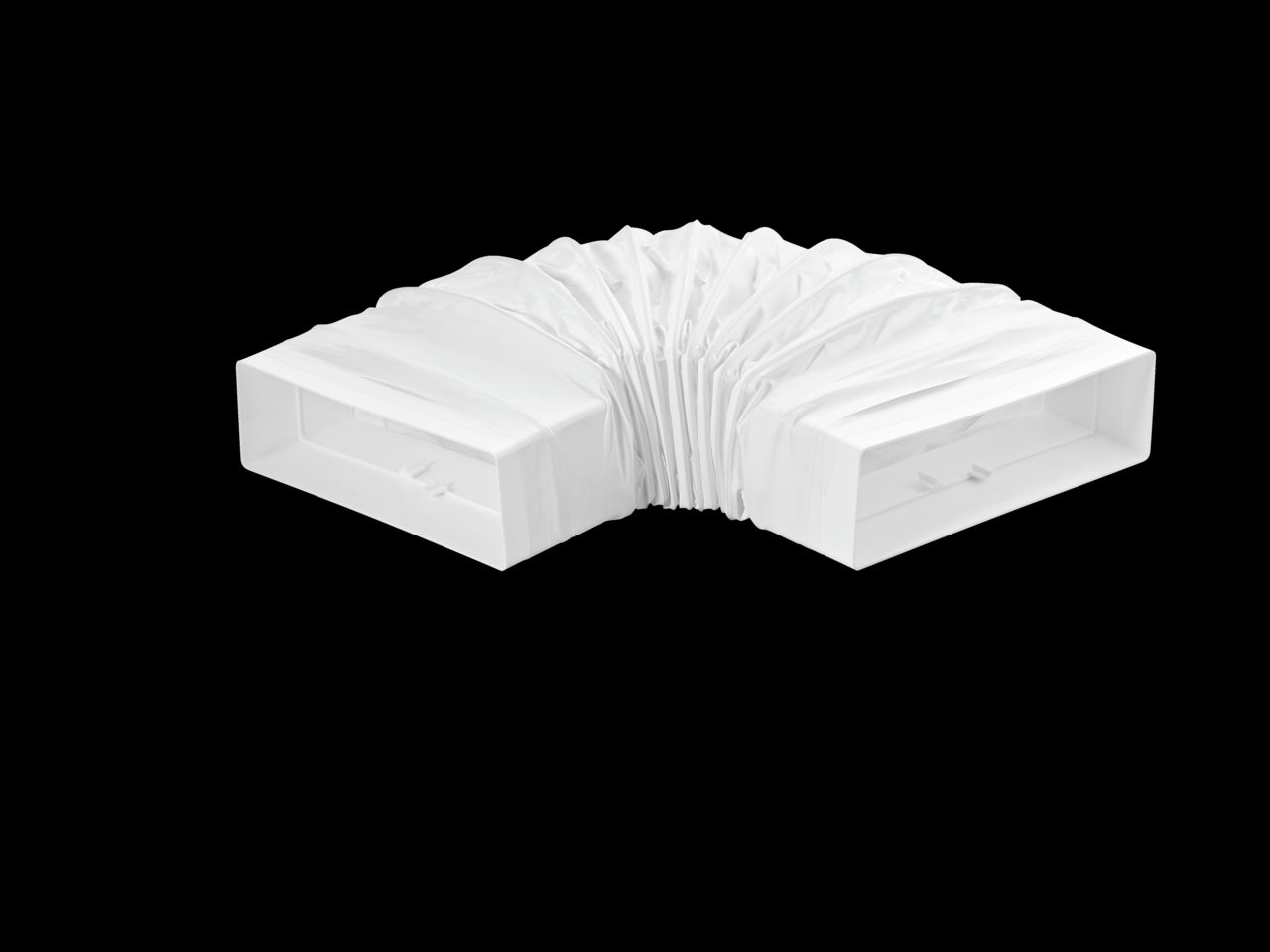 T-RBFLEX 125 Breitkanalrohrbogen, weiß