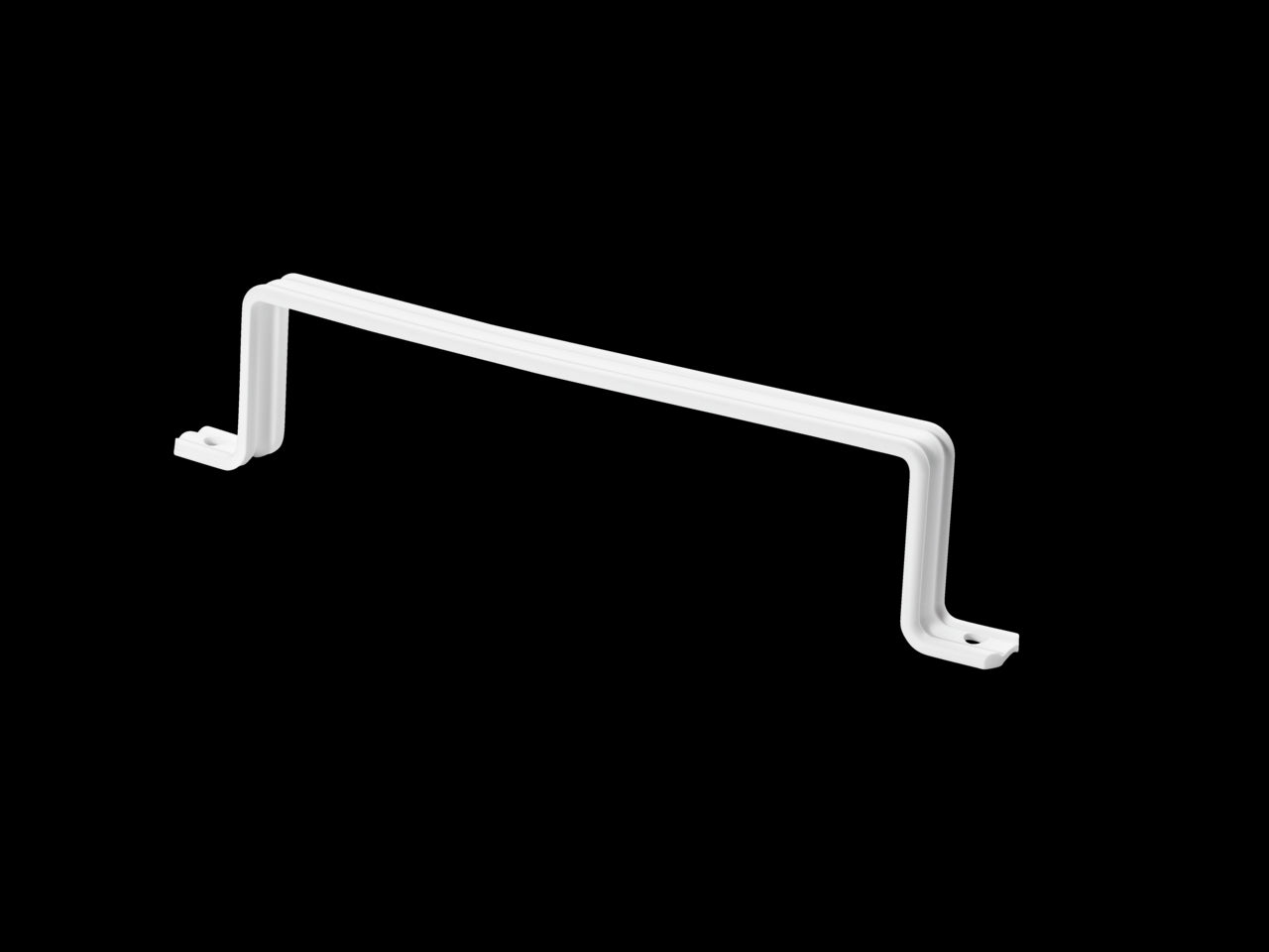 Flachkanalhalterung 125, weiß