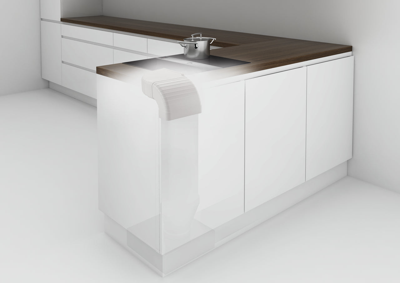 flow 150 Rohrset für Muldenlüfter, weiß