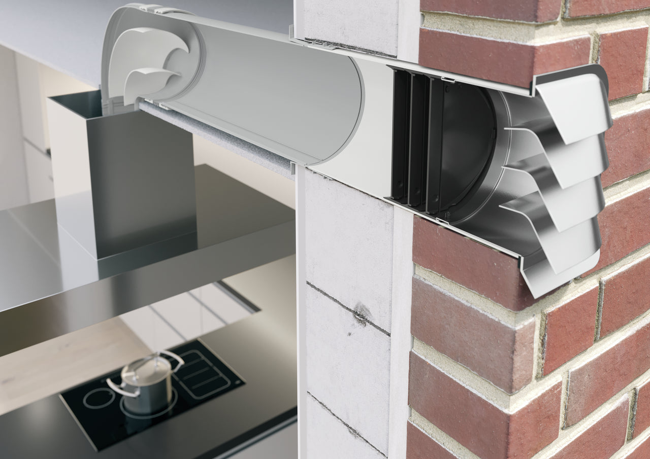 PRIME flow P-E-Jal Col 150 Mauerkasten inkl. THERMOBOX, weiß, Edelstahl