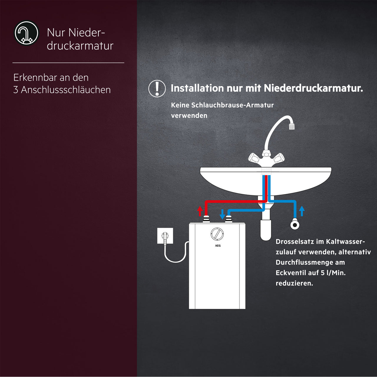 AEG Untertischgerät Small U5, weiß