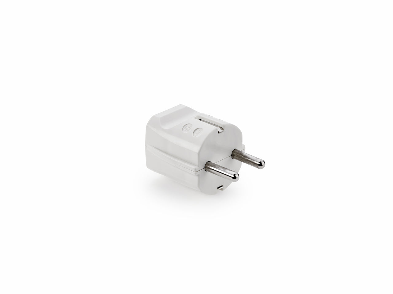 Schutzkontakt-Stecker, weiß