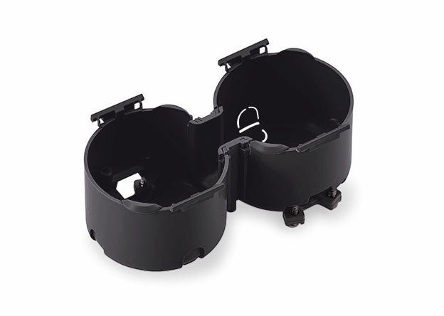 Einbaudose 2, schwarz