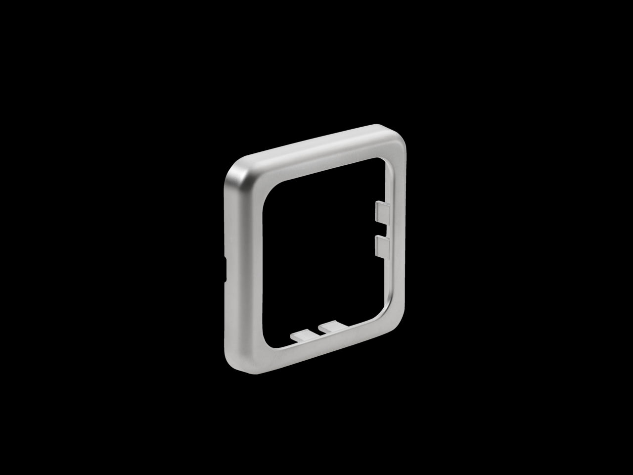 Abdeckrahmen 1, silberfarbig