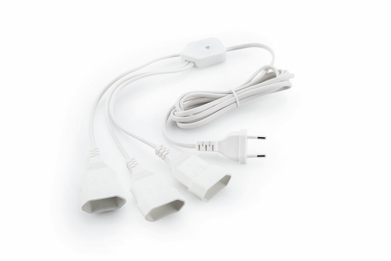 Verteiler 3-fach, weiß