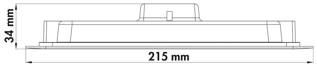 Copertina 215 LED, Einzelleuchte, weiß