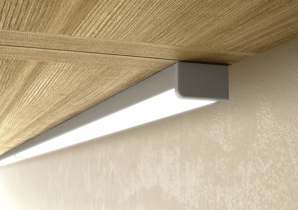 Lungo LED edelstahlfarbig
