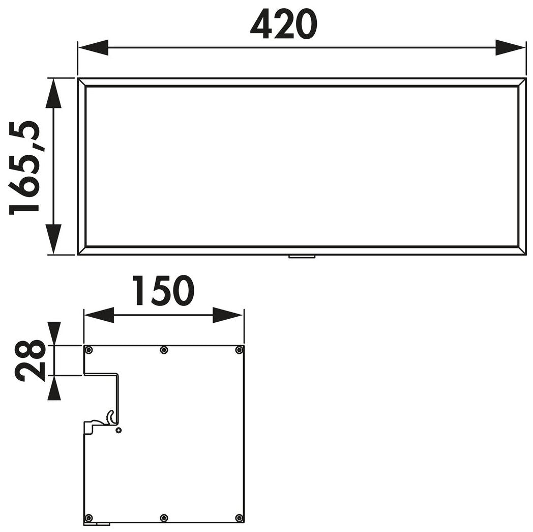 Lucento Verteilerbox, schwarz