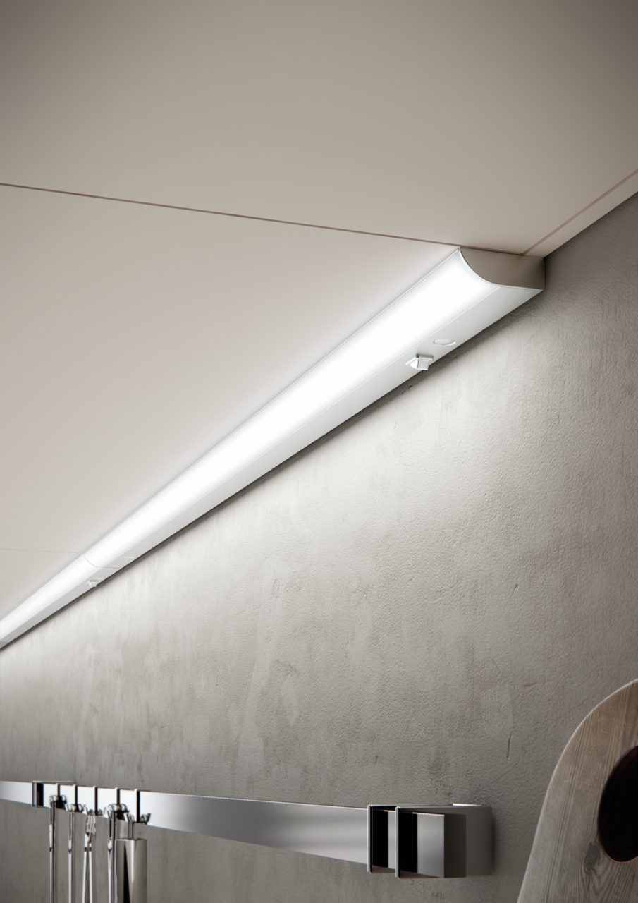 Fluente LED alufarbig