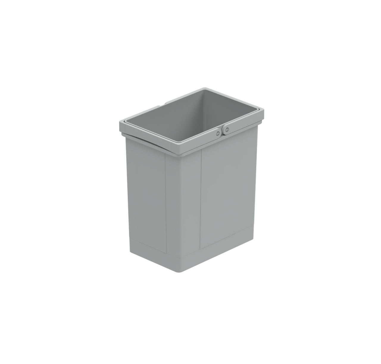 WESCO® Doppelbügel-Eimer, alugrau, 7 l