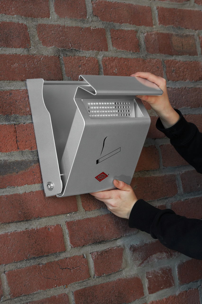 WESCO® Wandascher, silber