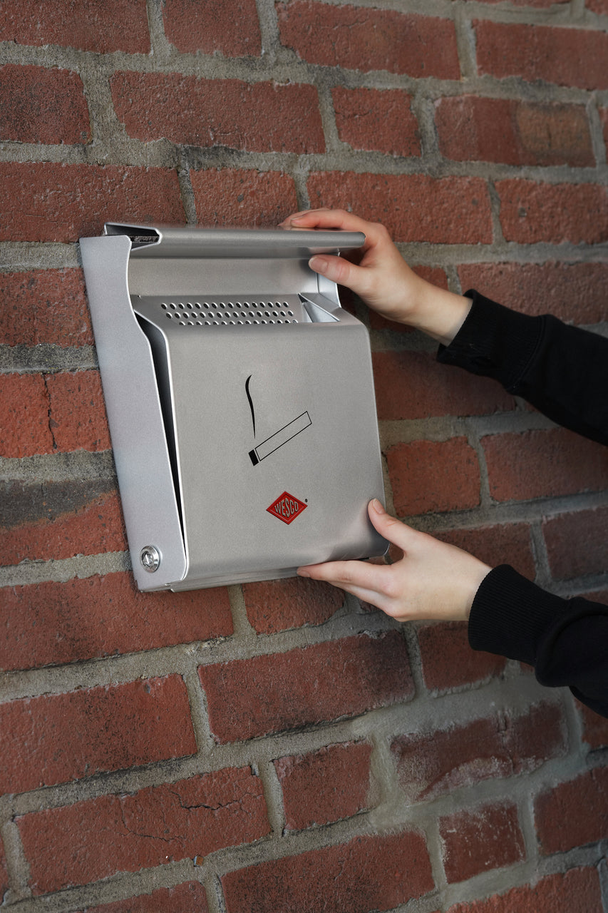 WESCO® Wandascher, silber