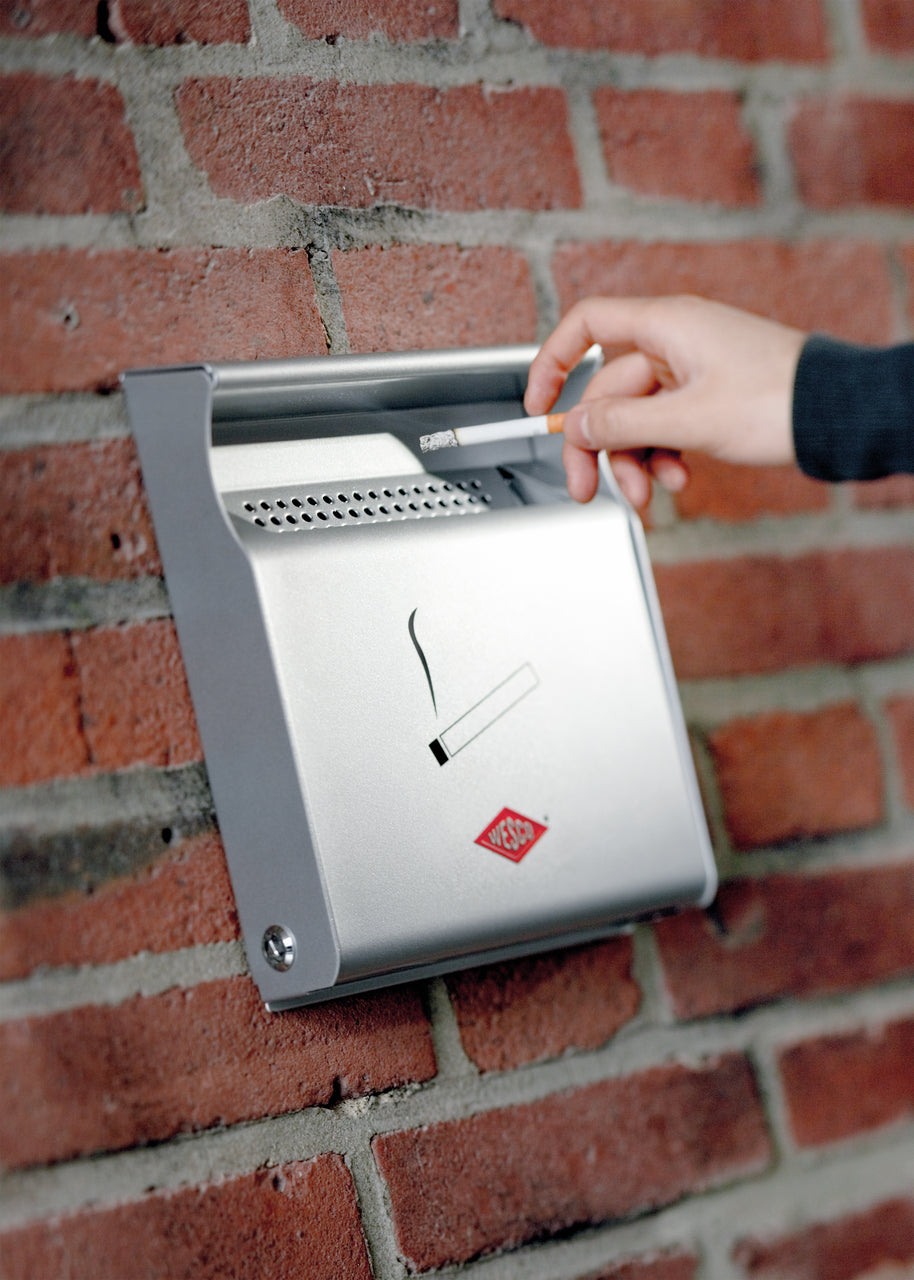 WESCO® Wandascher, silber