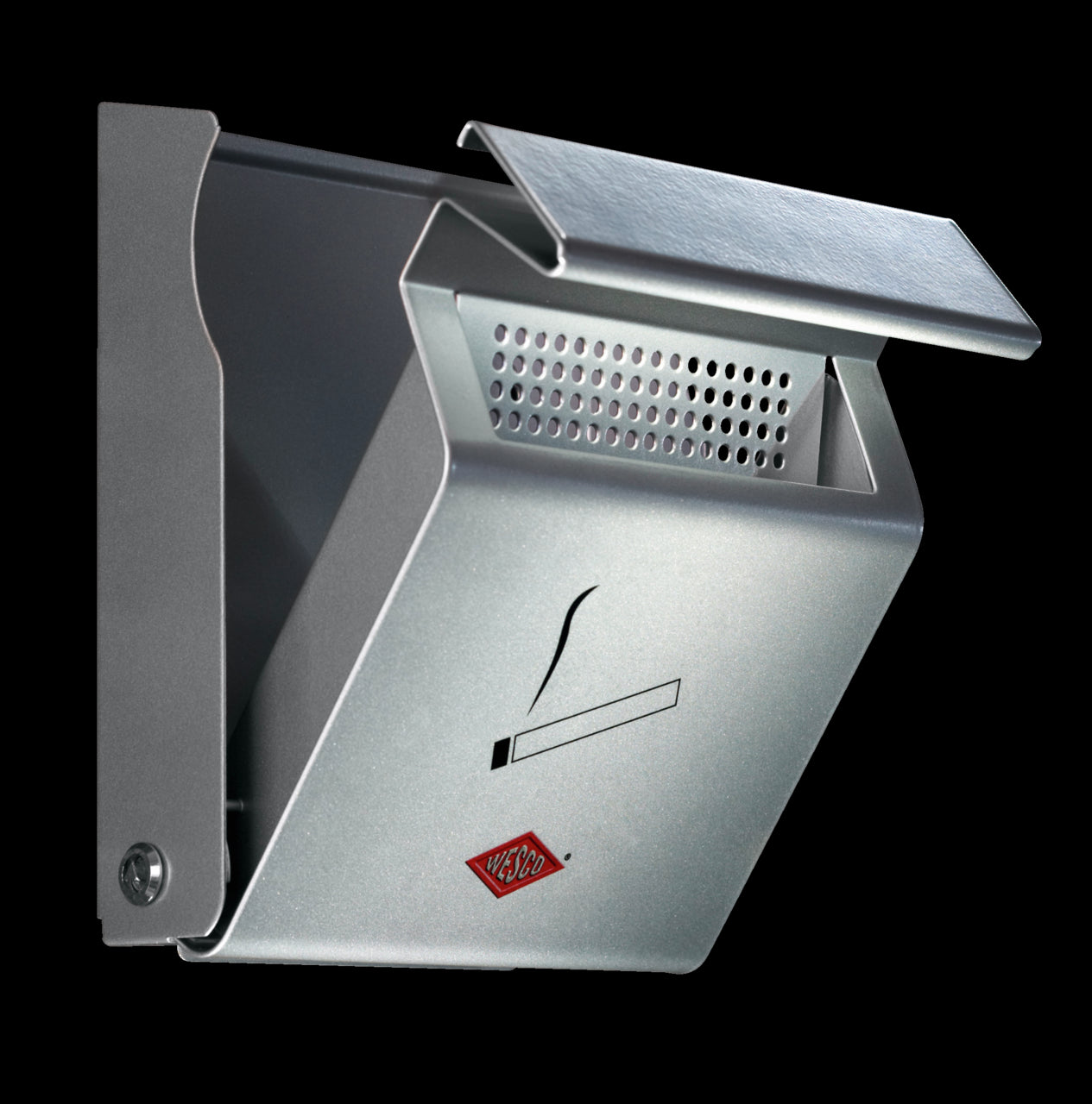 WESCO® Wandascher, silber