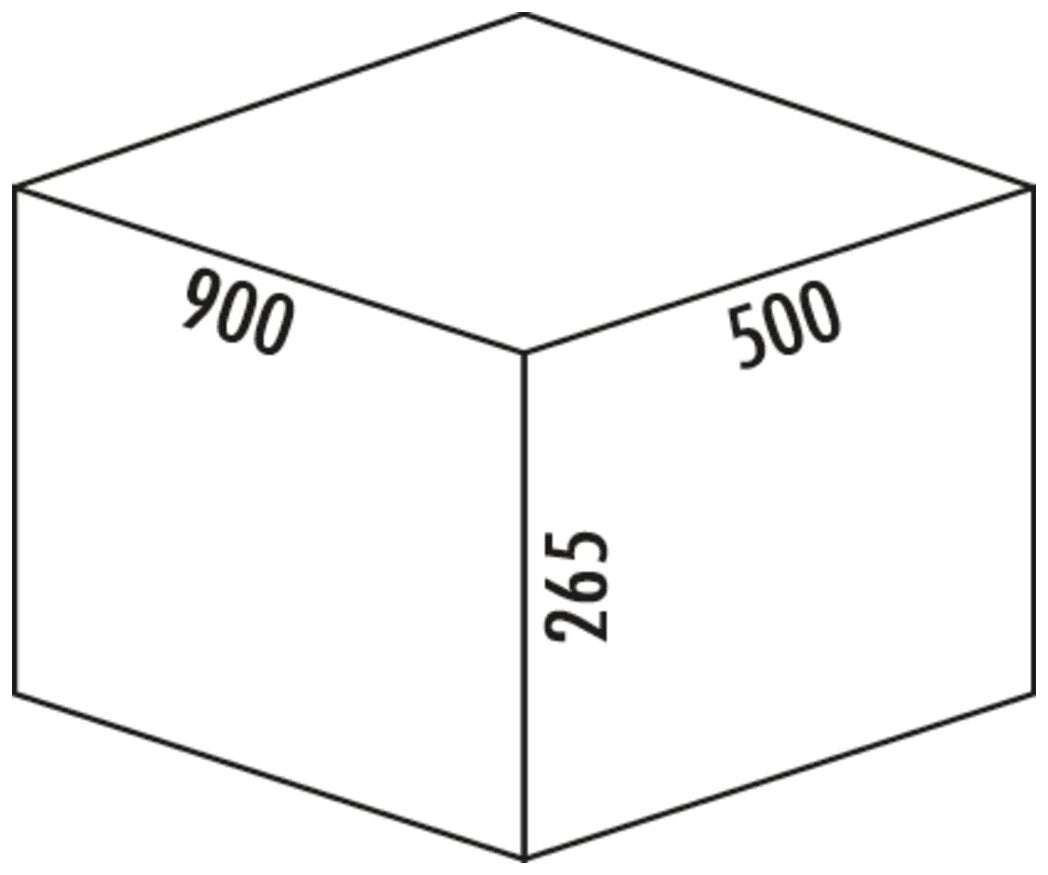 WESCO® Pullboy Versa® 265 S/900-4, anthrazit, H 265 mm