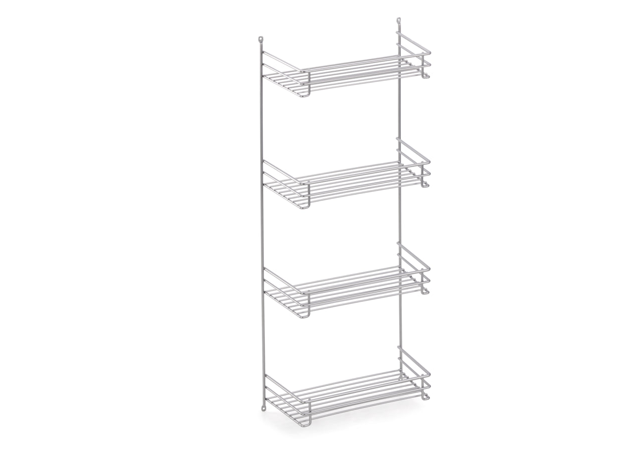 Besenschrankregal, silber