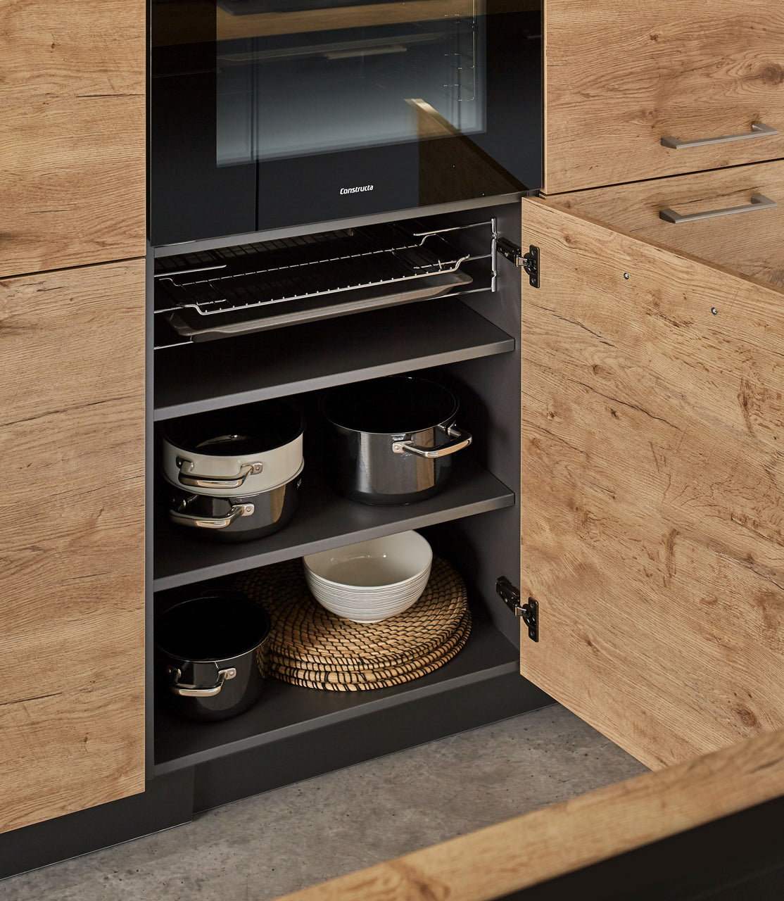 Backblechhalter Set, verchromt