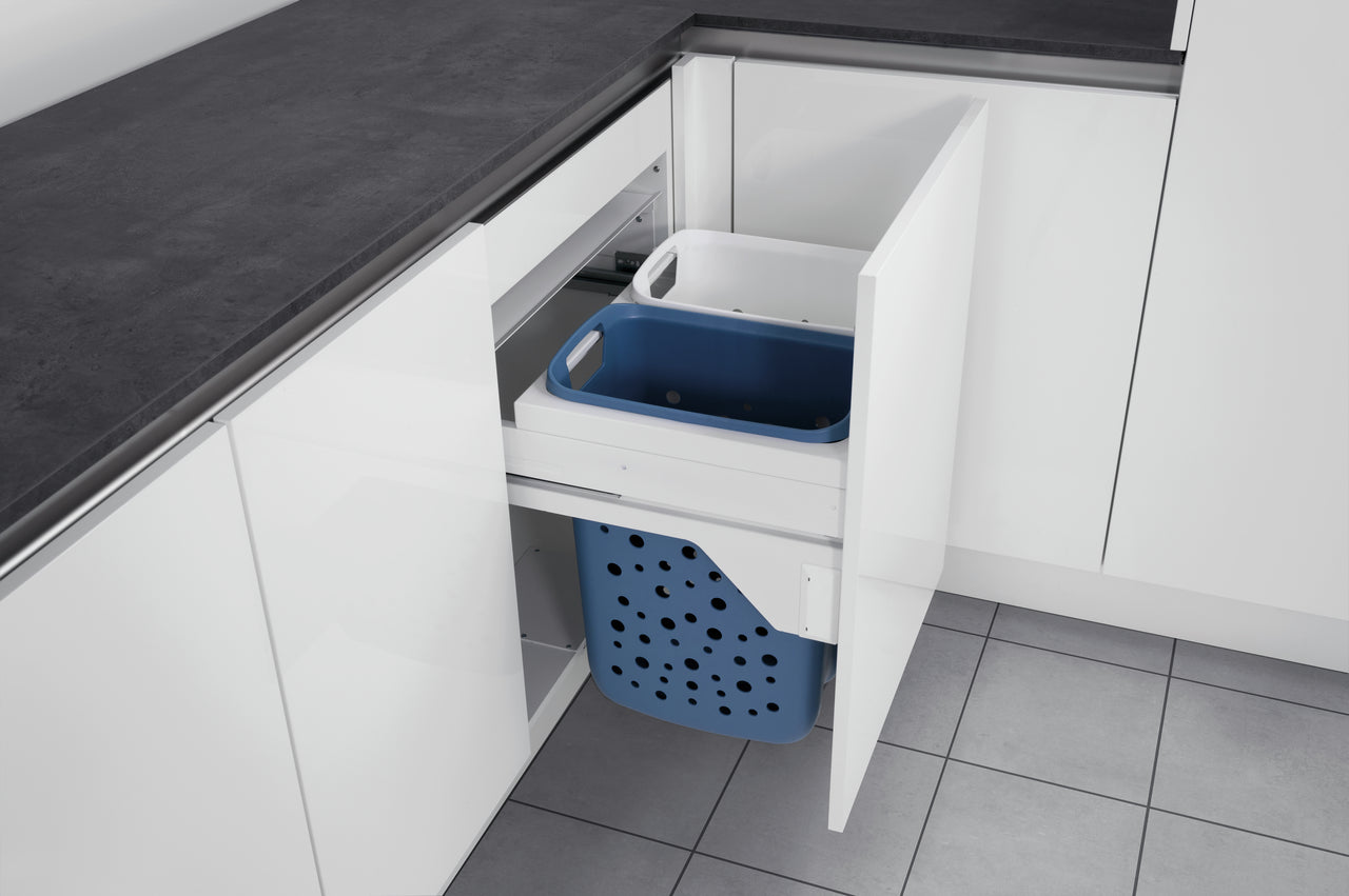 Tidy Wäschebehälterauszug S 600, weiß/hellblau