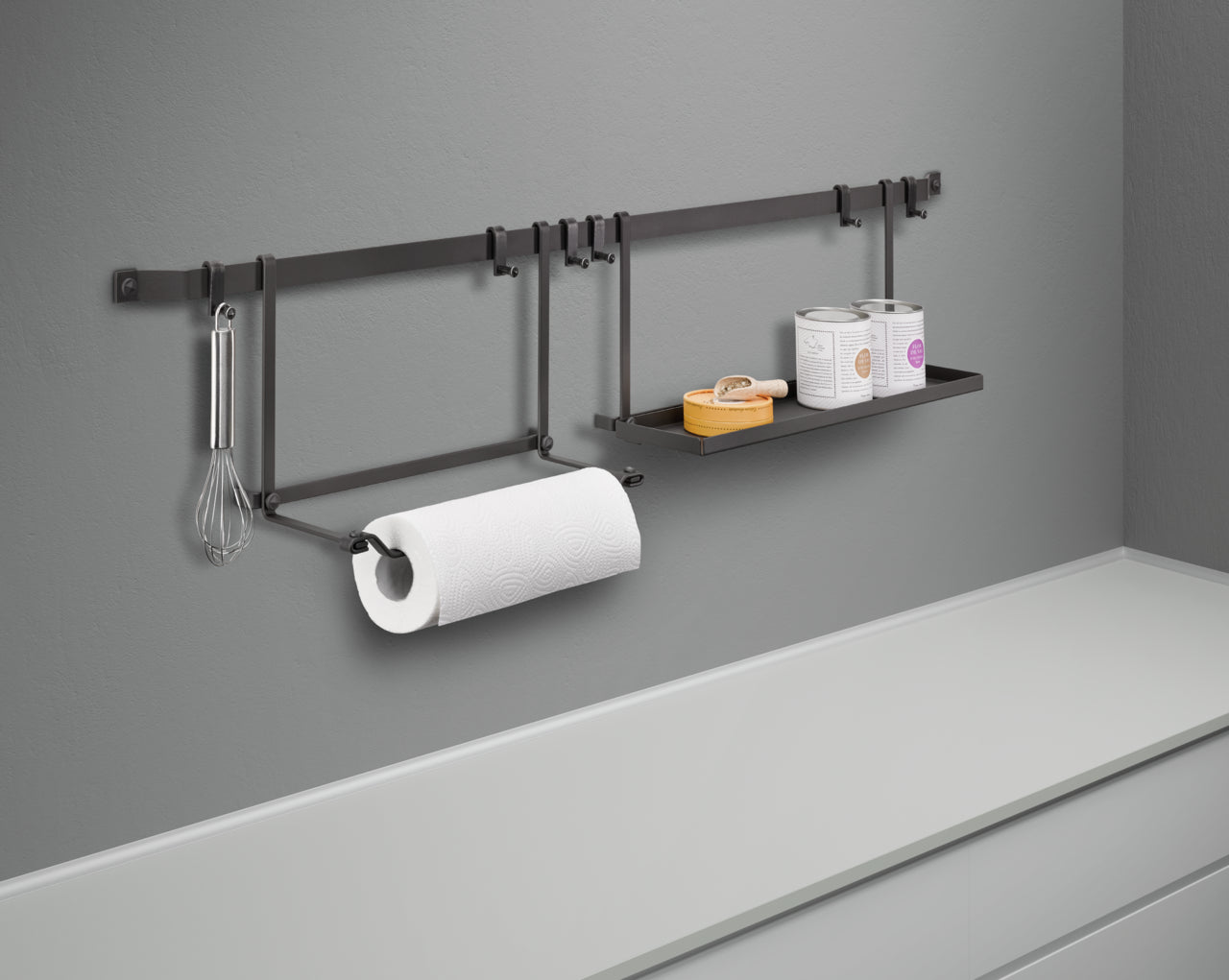 Cast Papierrollenhalter, anthrazit