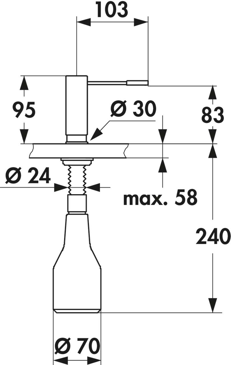 KWC Spülmittelspender Ono