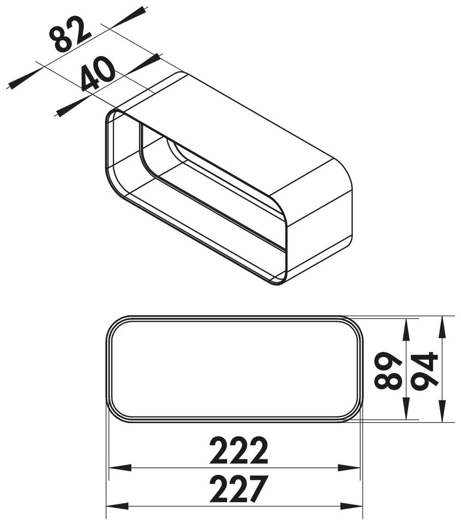 F-RVB 150 Rohrverbinder, weiß
