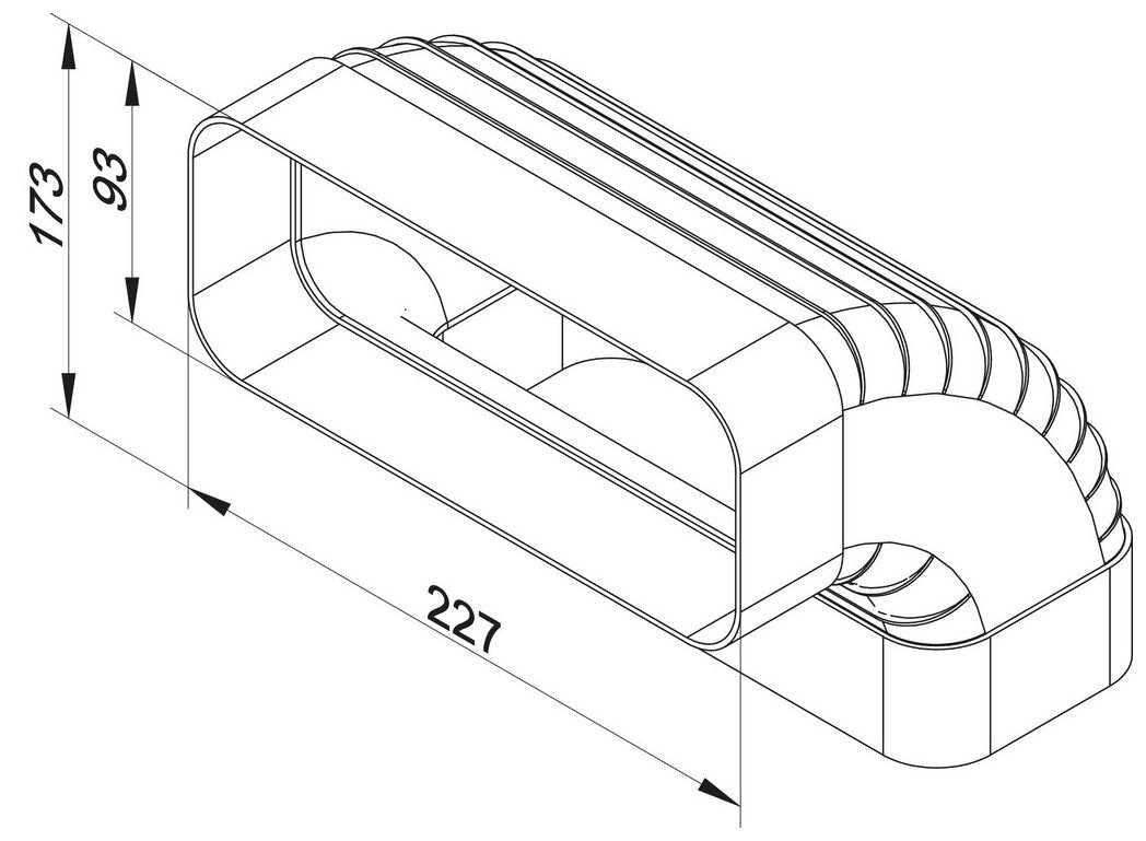 F-RBV 150 Rohrbogen vertikal 90°, weiß
