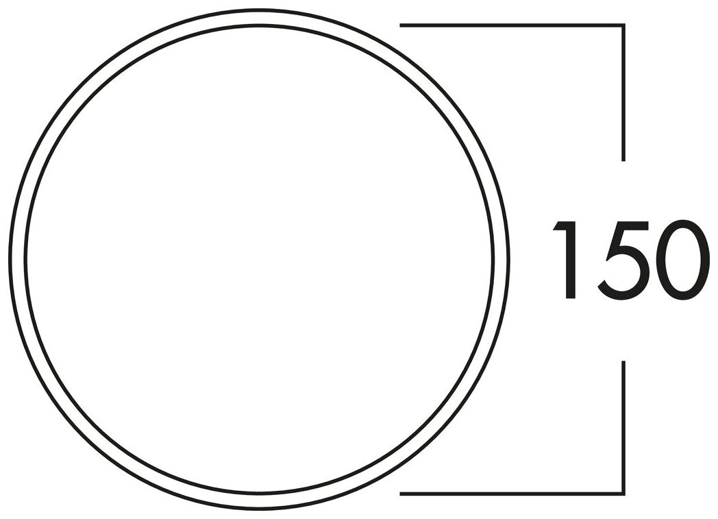 150 Maueranschlussstutzen 1, weiß