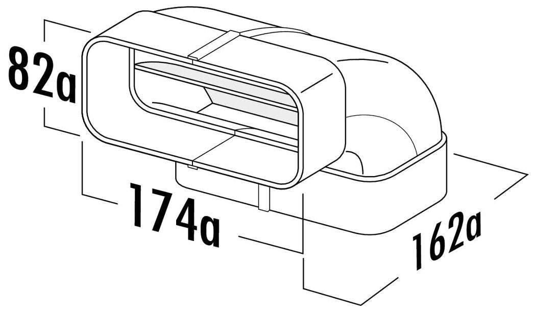 MF-RBV 125 Rohrbogen vertikal 90°, weiß