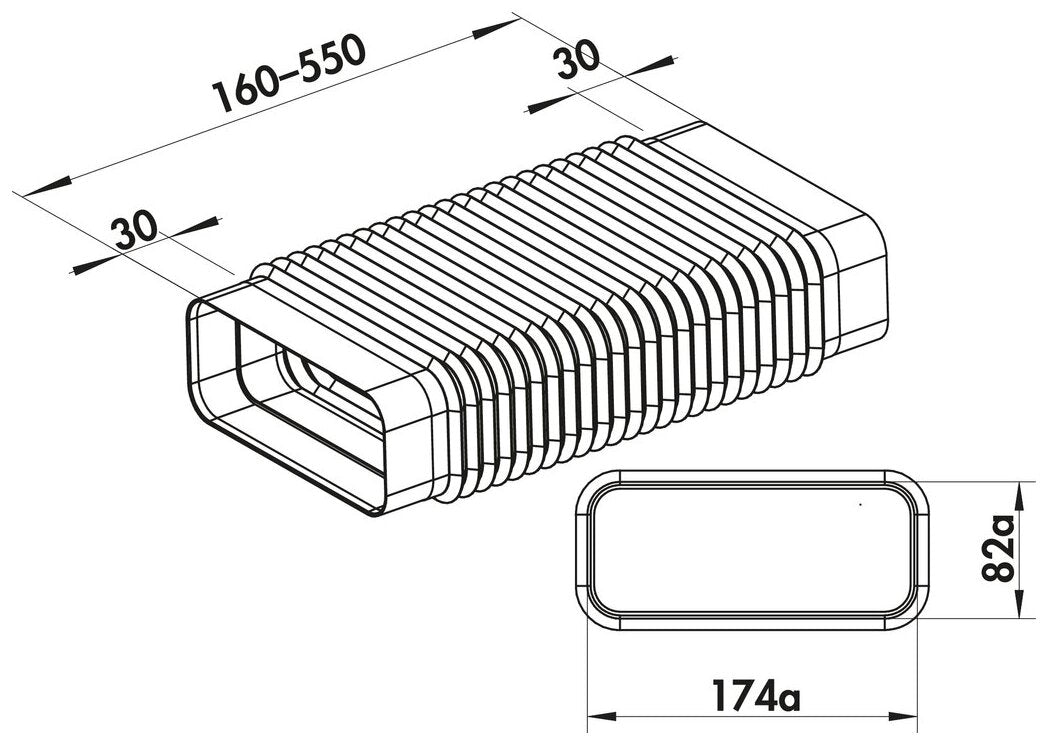 MF-RBFLEX 1 System 125 Rohrbogen, weiß