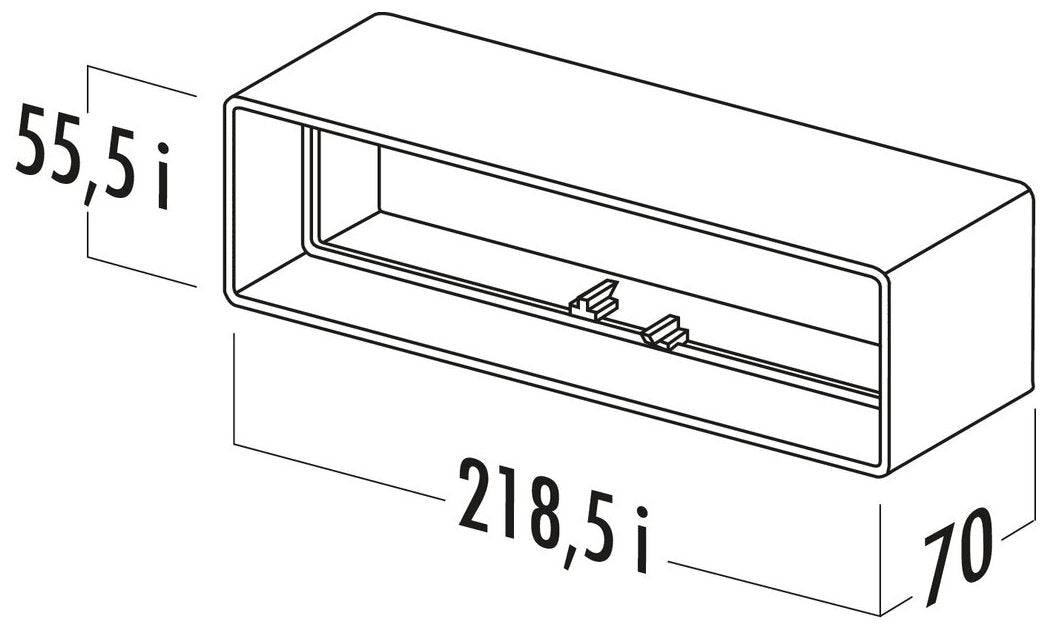 T-RVB 125 Breitkanalrohrverbinder, weiß