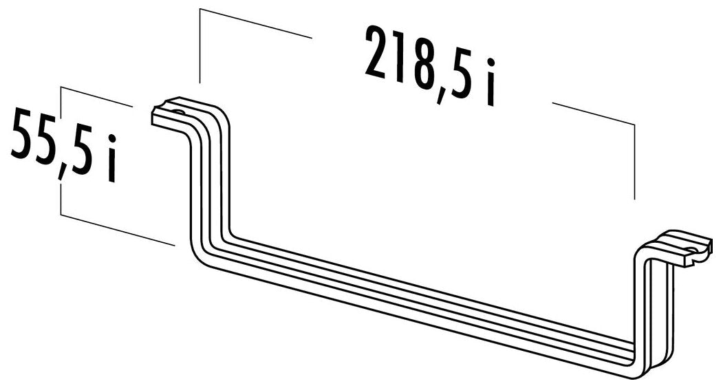 Flachkanalhalterung 125, weiß