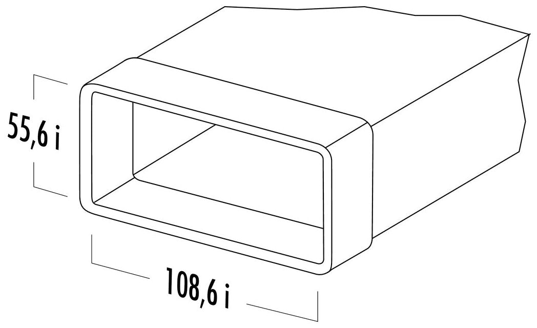 N-VRM 100 Lüftungsrohr mit Muffe