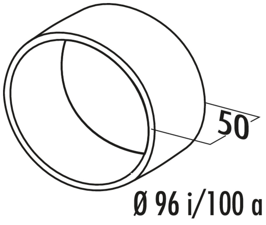 N-VBS 100 round Rohrverbinder, weiß