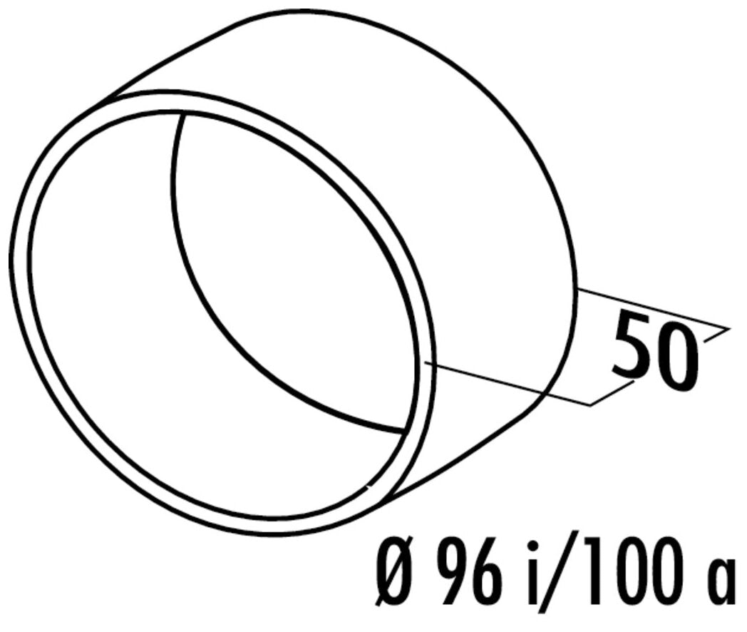 N-VBS 100 round Rohrverbinder, weiß