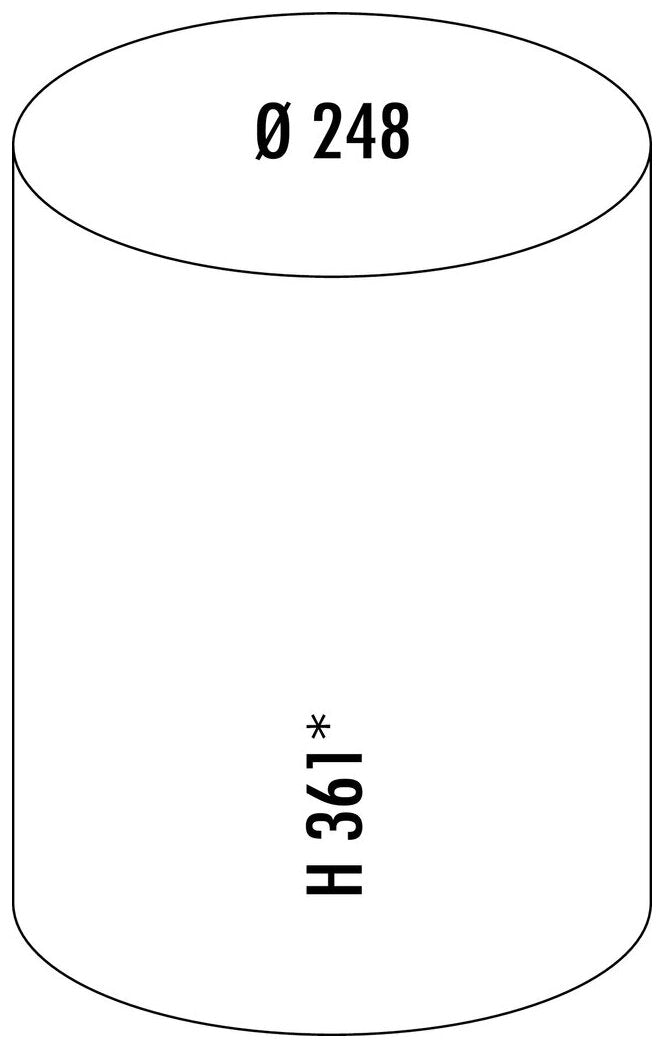 WESCO® Ersatzbehälter, schwarz, 15 Liter