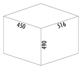 Cox Clan® 490/450-2, hellgrau, H 490 mm