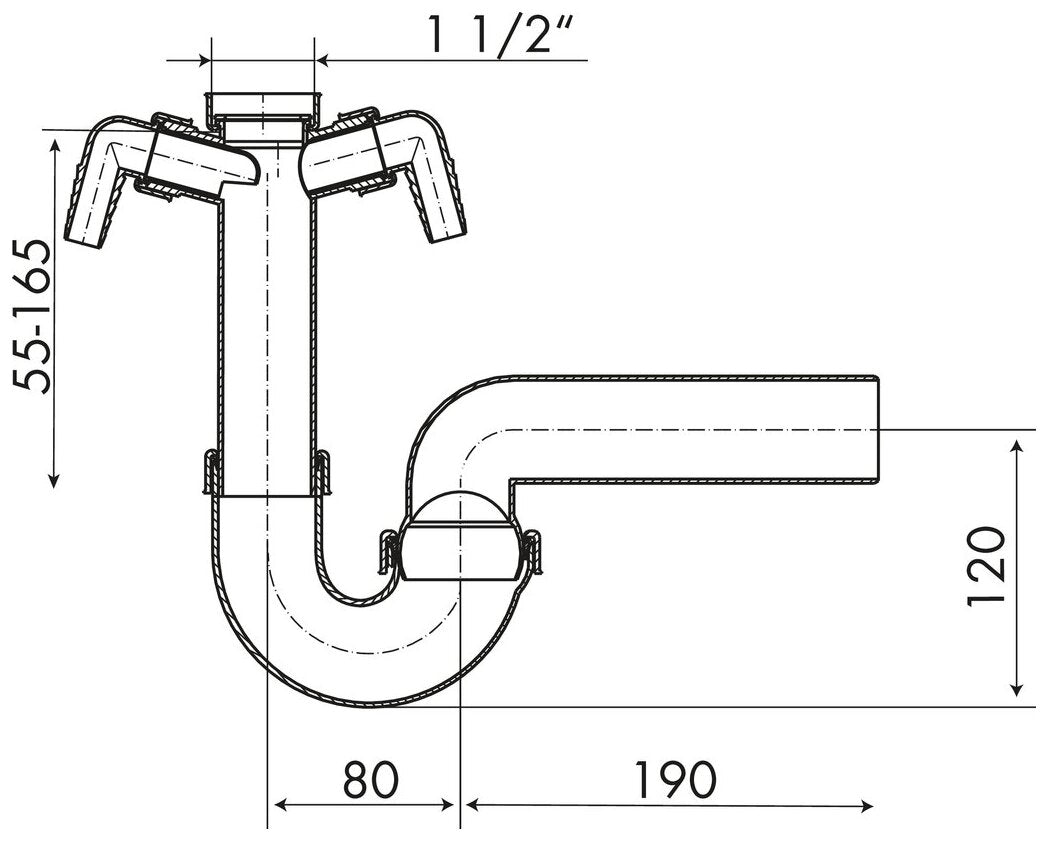 Kugelgelenksiphon 2