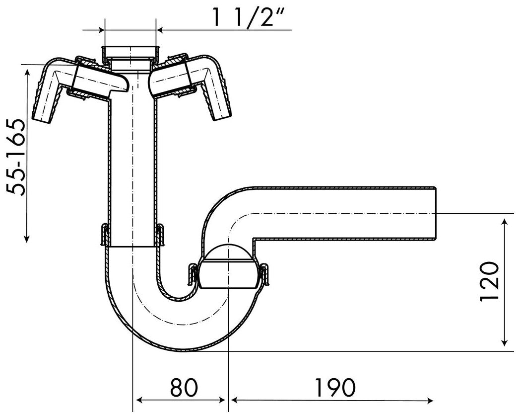 Kugelgelenksiphon 2