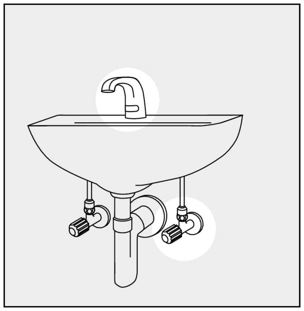 Eckventil, 1/2", chrom