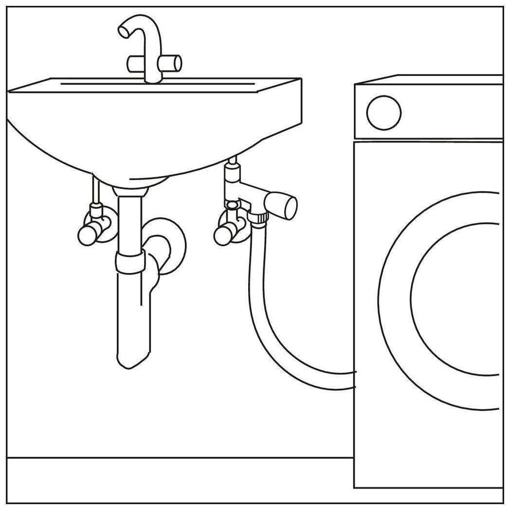 Auslaufventil, 3/8", chrom