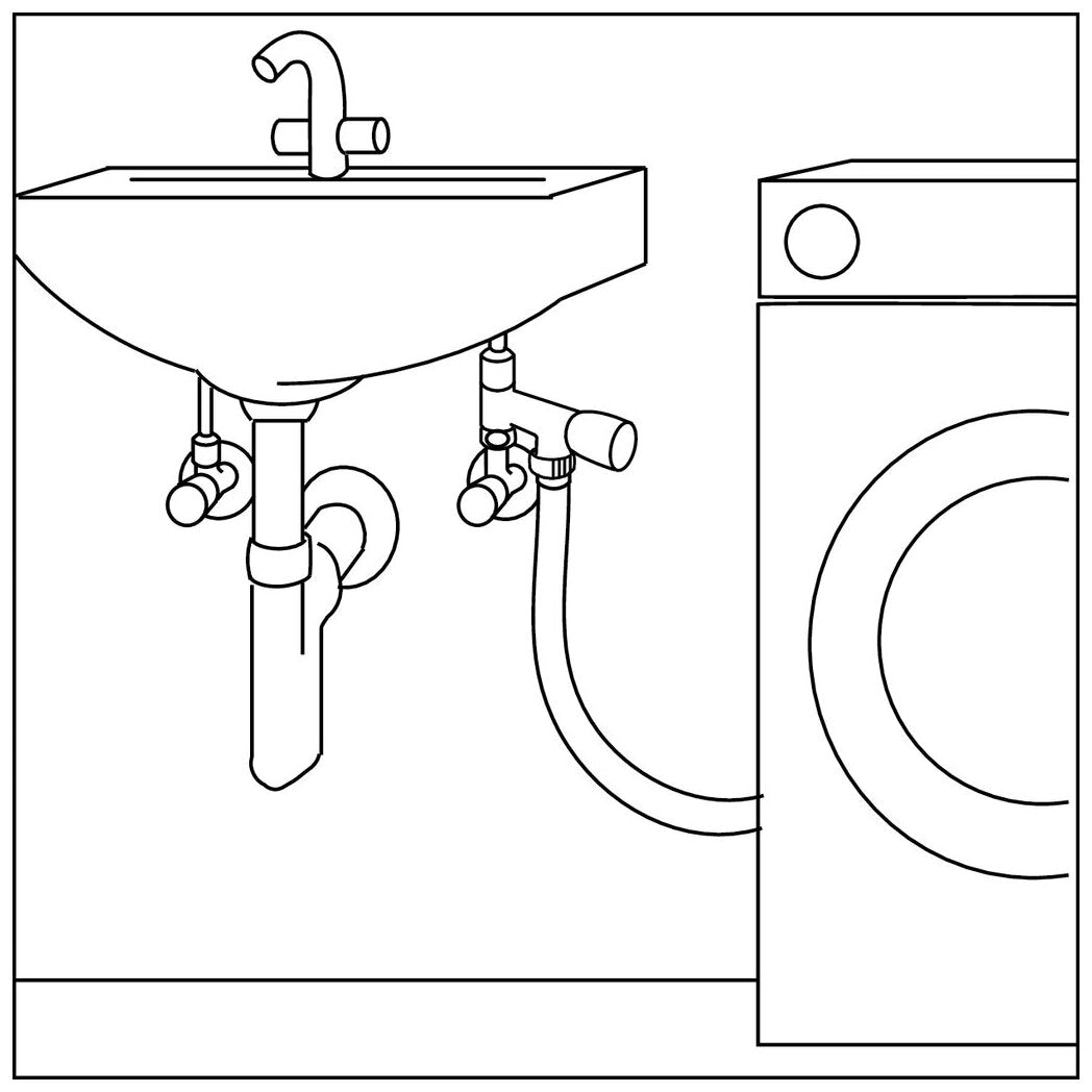 Auslaufventil, 3/8", chrom