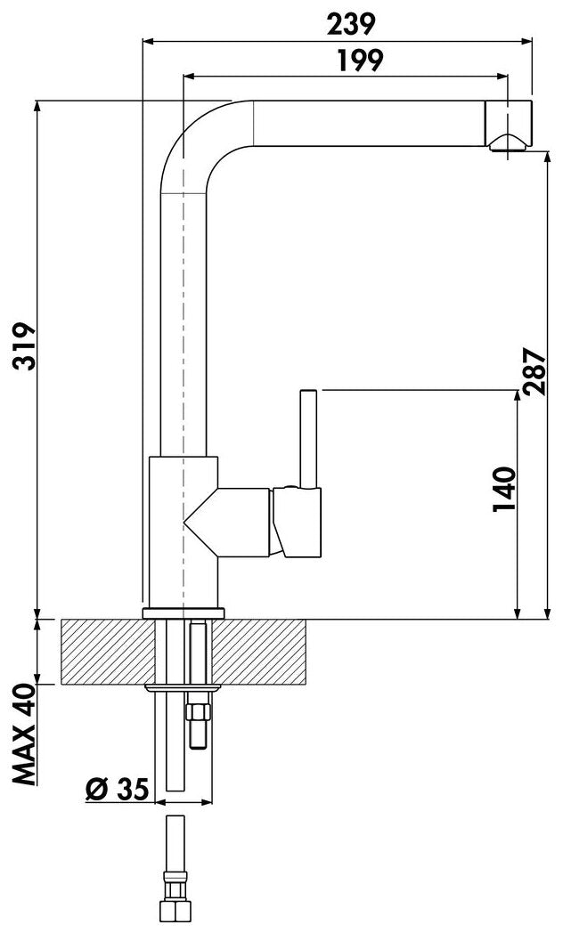 LINEA Gramix 1 Hochdruck-Armatur