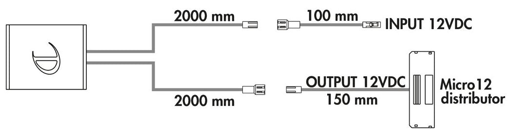 LED Touch Schalter, silberfarbig