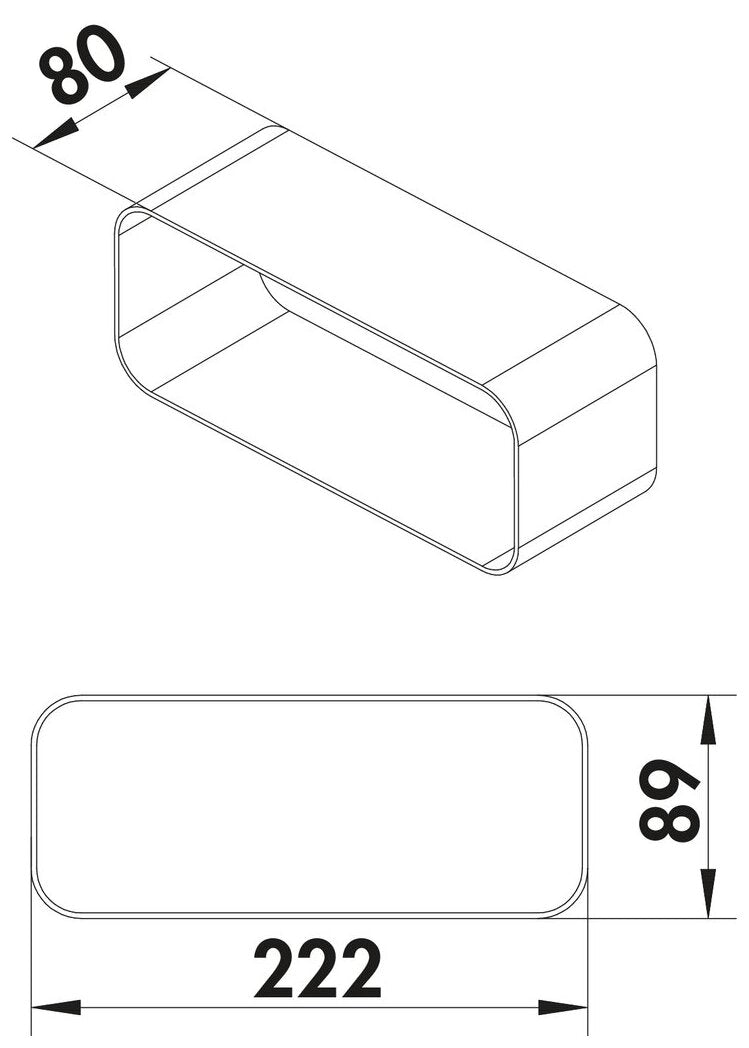F-VBS 150 Rohrbogenverbinder, weiß