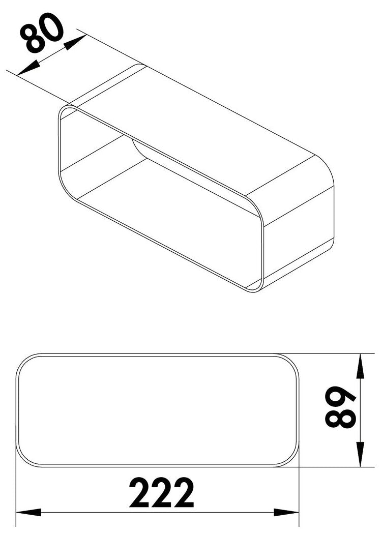 F-VBS 150 Rohrbogenverbinder, weiß