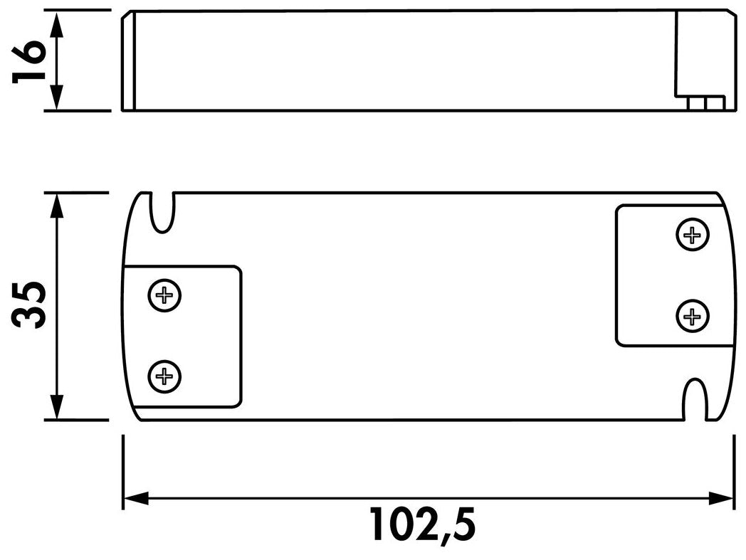 LED Konverter 6, weiß