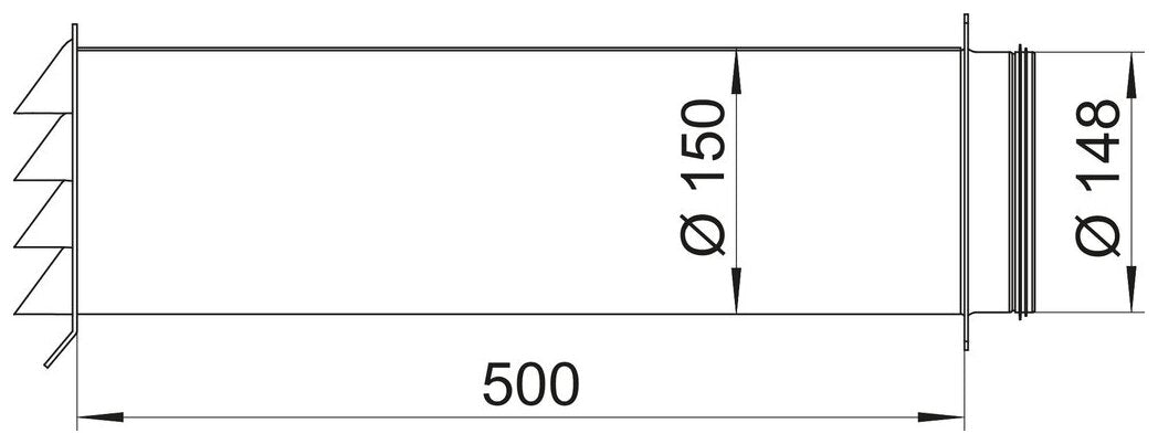STEEL flow SF-E-Jal Col® 150 Mauerkasten inkl. THERMOBOX, verzinkter Stahl, Edelstahl